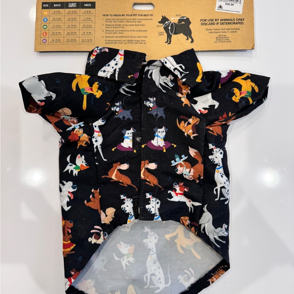 Disney dogs dog shirt size small new with tags